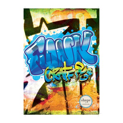  ΤΕΤΡΑΔΙΟ ΣΠΙΡΑΛ A4 1Θ 40Φ SHAPE GRAFFITI