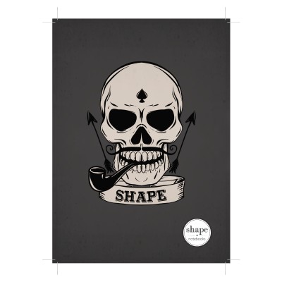 ΤΕΤΡΑΔΙΟ ΣΠΙΡΑΛ B5 4Θ 120Φ SHAPE SKULLS