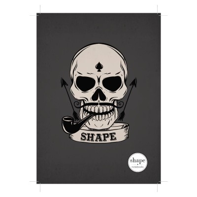 ΤΕΤΡΑΔΙΟ ΣΠΙΡΑΛ A4 3Θ 90Φ SHAPE SKULLS