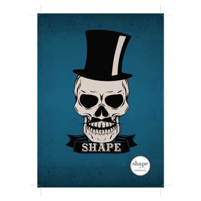 ΤΕΤΡΑΔΙΟ ΣΠΙΡΑΛ A4 3Θ 90Φ SHAPE SKULLS