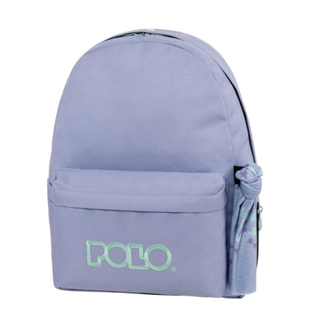POLO ΣΑΚΙΔΙΟ ΠΛΑΤΗΣ ORIGINAL SCARF 1ΘΗΚΗ ΛΙΛΑ/ΓΑΛΑΖΙΟ(4959)