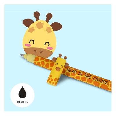 ΣΤΥΛΟ GEL 0.7mm ΜΕ ΓΟΜΑ LEGAMI GIRAFFE ΜΑΥΡΟ ΜΕΛΑΝΙ