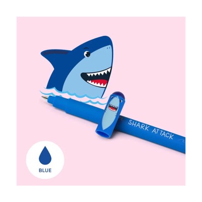 ΣΤΥΛΟ GEL 0.7mm ΜΕ ΓΟΜΑ LEGAMI SHARK ΜΠΛΕ ΜΕΛΑΝΙ