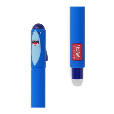ΣΤΥΛΟ GEL 0.7mm ΜΕ ΓΟΜΑ LEGAMI SHARK ΜΠΛΕ ΜΕΛΑΝΙ