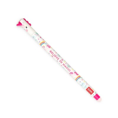 ΣΤΥΛΟ GEL 0.7mm ΜΕ ΓΟΜΑ LEGAMI UNICORN ΡΟΖ ΜΕΛΑΝΙ
