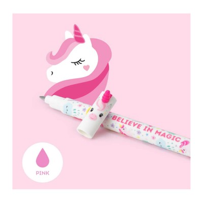ΣΤΥΛΟ GEL 0.7mm ΜΕ ΓΟΜΑ LEGAMI UNICORN ΡΟΖ ΜΕΛΑΝΙ