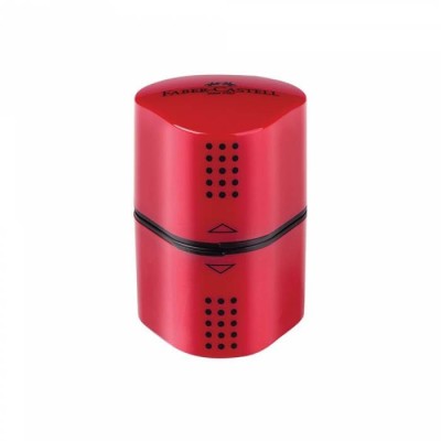 Τριπλή Faber ξύστρα Grip Trio κόκκινη 