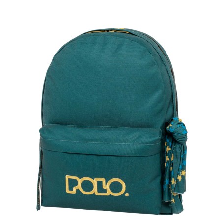ΣΑΚΙΔΙΟ ΠΛΑΤΗΣ POLO ORIGINAL DOUBLE SCARF 2 ΘΗΚΕΣ ΠΕΤΡΟΛ/ΜΟΥΣΤΑΡΔΙ(5876)