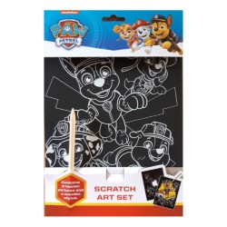 SCRATCH ART SET PAW PATROL