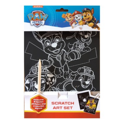 SCRATCH ART SET PAW PATROL