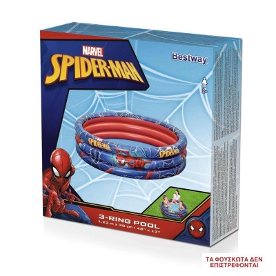 ΠΙΣΙΝΑ ΦΟΥΣΚΩΤΗ BESTWAY 122x30cm SPIDERMAN