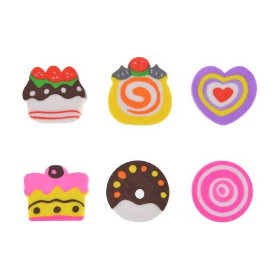 ΓΟΜΕΣ ΣΕ ΣΧΕΔΙΟ SWEET CAKES 6τμχ