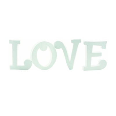 PAPIER MACHE "L O V E" ΣΕ ΛΕΥΚΟ ΧΡΩΜΑ(4τμχ)