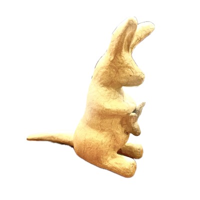 PAPIER MACHE KANGAROO 23x22cm