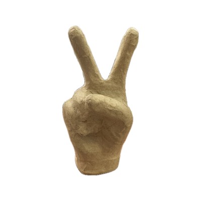 PAPIER MACHE ΧΕΡΙ ΜΕ ΤΟ ΣΗΜΑ ΤΗΣ ΝΙΚΗΣ 18cm