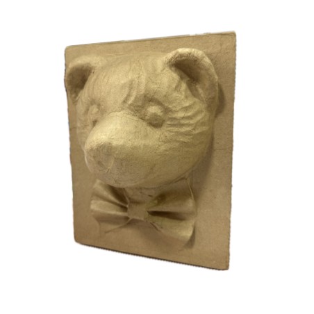 PAPIER MACHE ΚΑΔΡΑΚΙ ΜΕ 3D ΑΡΚΟΥΔΑΚΙ ΜΕ ΠΑΠΙΓΙΟΝ