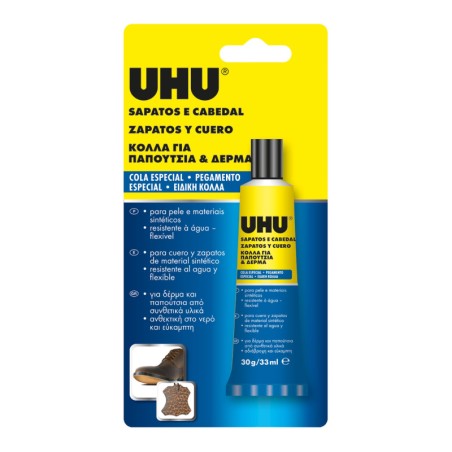 ΚΟΛΛΑ UHU SHOE AND LEATHER 30gr/33ml 