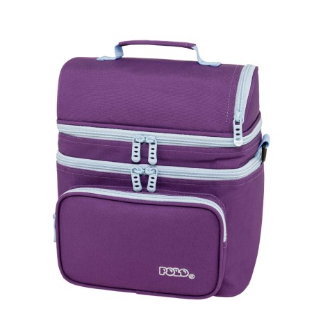 ΤΣΑΝΤΑΚΙ ΦΑΓΗΤΟΥ POLO DOUBLE COOLER ΜΩΒ/ΓΑΛΑΖΙΟ(4657)