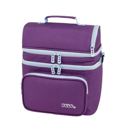 ΤΣΑΝΤΑΚΙ ΦΑΓΗΤΟΥ POLO DOUBLE COOLER ΜΩΒ/ΓΑΛΑΖΙΟ(4657)