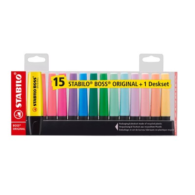 ΜΑΡΚΑΔΟΡΟΙ ΥΠΟΓ/ΣΕΩΣ STABILO BOSS 70/15 DESKSET 15τμχ