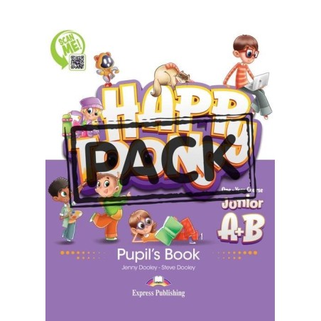 HAPPYTOONS JUNIOR A+B JUMBO PACK (ST/BK, WKBK, COMPANION AND GRAMMAR, ALPHABET)