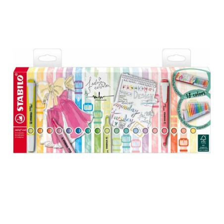 ΜΑΡΚΑΔΟΡΟΙ ΥΠΟΓ/ΣΕΩΣ STABILO SWING 275/18 DESKET 18τμχ