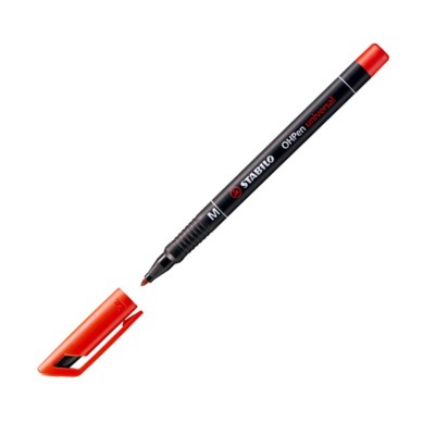 ΜΑΡΚΑΔΟΡΟΣ ΑΝΕΞΙΤΗΛΟΣ STABILO OHPen 1.0mm M 843/40 ΚΟΚΚΙΝΟ