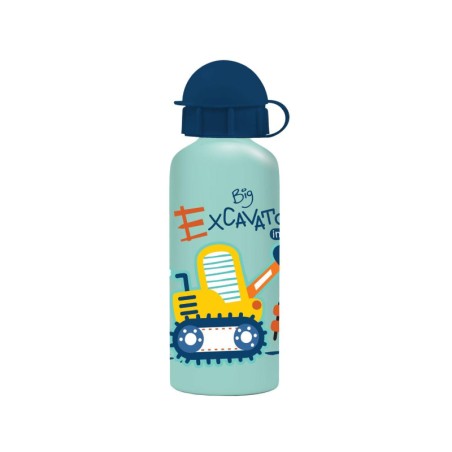 ΠΑΓΟΥΡΙ ΑΛΟΥΜΙΝΙΟΥ ΠΑΙΔΙΚΟ 500ml 6.5x21cm MUST TEAM"EXCAVATOR"