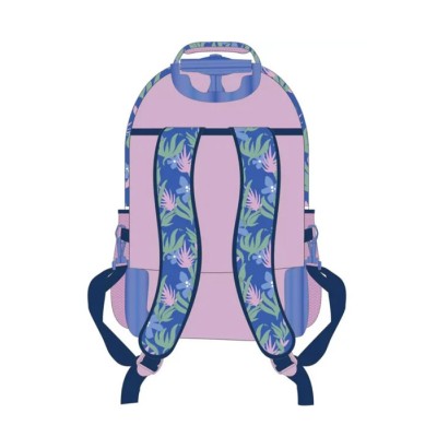 ΤΣΑΝΤΑ TROLLEY ΔΗΜΟΤΙΚΟΥ 3ΘΗΚΕΣ 31X24X45cm STITCH TROPICAL FLOWERS
