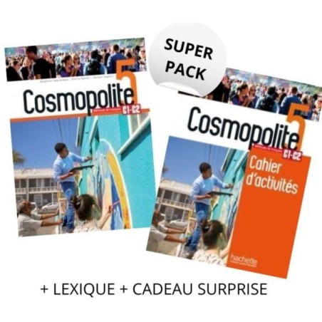 SUPER PACK COSMOPOLITE 5 (LIVRE DE L'ELEVE+CAHIER+LEXIQUE+CADEAU SURPRISE)