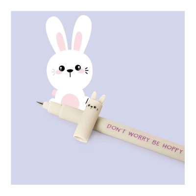 ΣΤΥΛΟ GEL 0.7mm ΜΕ ΓΟΜΑ LEGAMI BUNNY ΜΩΒ ΜΕΛΑΝΙ