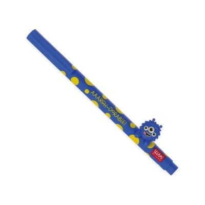 ΣΤΥΛΟ GEL 0.5mm LEGAMI ΔΙΑΚΟΣΜΗΤΙKO ΖΩΑΚΙ LOVELY FRIENDS MONSTER ΜΠΛΕ ΓΡΑΦΗ 