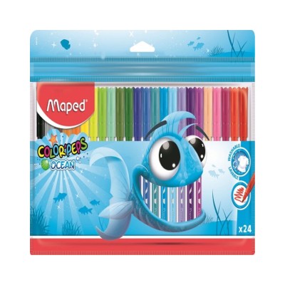 ΜΑΡΚΑΔΟΡΟΙ MAPED COLOR PEPS OCEAN 24ΤΕΜ