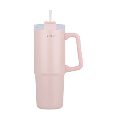 STRAW TUMBLER ESTIA XL HOMELY StA 900ml ROSE QUARTZ