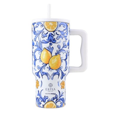 ESTIA ΘΕΡΜΟΣ STRAW TUMBLER XL StA 900ml AMALFI COAST(34832)
