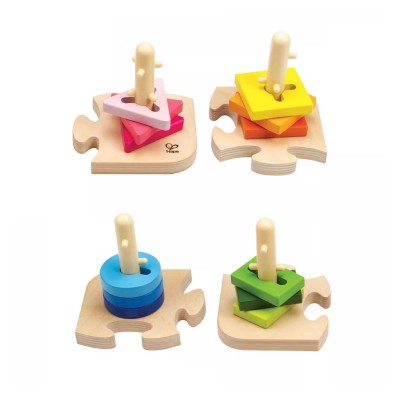 HAPE EARLY EXPLORER ΞΥΛΙΝΟ CREATIVE PEG PUZZLE 16pcs