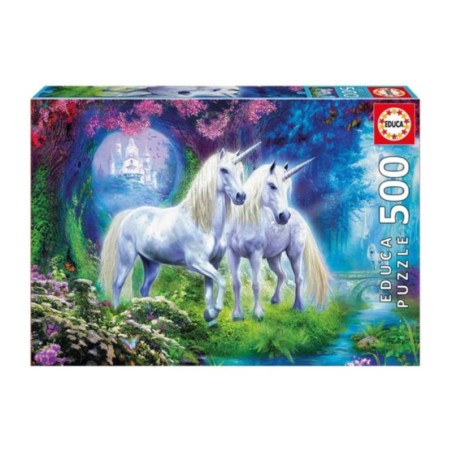PUZZLE EDUCA 500 UNICORNS IN THE FOREST