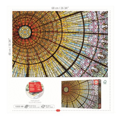 PUZZLE EDUCA 1000 PALACE OF CATALAN MUSIC