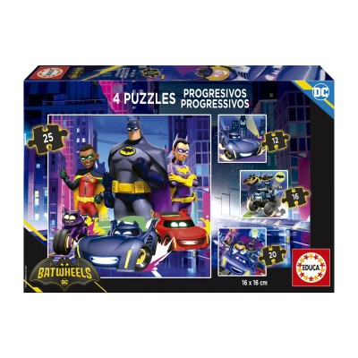 PUZZLE EDUCA PROGRESSIVE BATWHEELS(12-16-20-25)