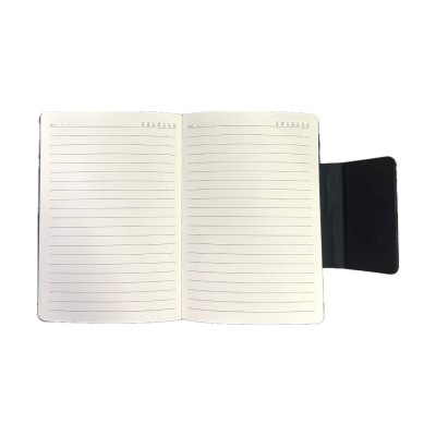 ΣΗΜΕΙΩΜΑΤΑΡΙΟ ΔΕΡΜΑΤΙΝΗ PLEXI ME CLIP 14.5x21cm ΜΠΛΕ