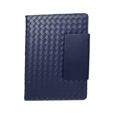 ΣΗΜΕΙΩΜΑΤΑΡΙΟ ΔΕΡΜΑΤΙΝΗ PLEXI ME CLIP 14.5x21cm ΜΠΛΕ