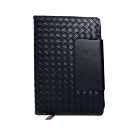 ΣΗΜΕΙΩΜΑΤΑΡΙΟ ΔΕΡΜΑΤΙΝΗ PLEXI ME CLIP 14.5x21cm ΜΑΥΡΟ