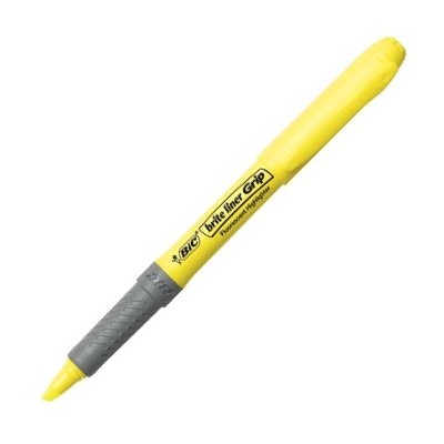 ΜΑΡΚΑΔΟΡΑΚΙ ΥΠΟΓΡΑΜΜΙΣΕΩΣ BIC GRIP PASTEL 1.6-3.3mm ΚΙΤΡΙΝΟ