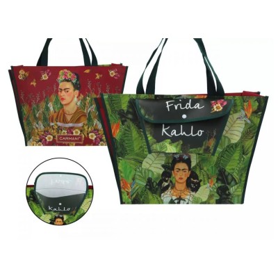 ΤΣΑΝΤΑ ΩΜΟΥ ΠΛΑΣΤΙΚΗ 46x11cm ΜΕ ΤΣΕΠΗ FRIDA KHALO