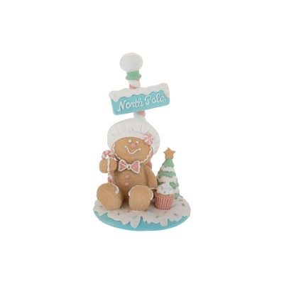 ΧΡ GINGERBREAD ΚΟΥΚΛΑΚΙ ΠΟΛΥΖΕΡΙΝΗ PASTEL 10.5X16cm