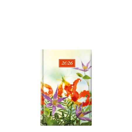 ΗΜΕΡΟΛΟΓΙΟ 2026 ΗΜΕΡ. 11Χ16,5 CASTELLI ORANGE VIOLET FLOWERS