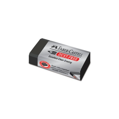 Γόμα Faber Dust Free μικρή μαύρη