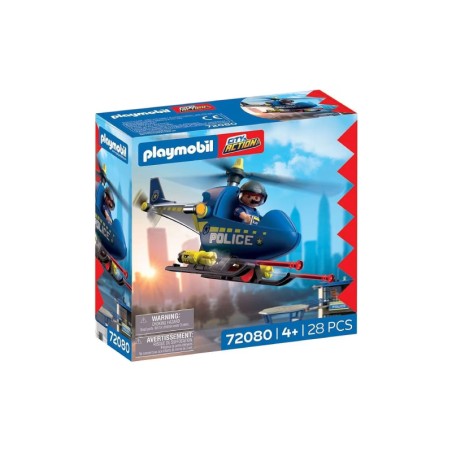 PLAYMOBIL CITY ACTION ΑΣΤΥΝΟΜΙΚΟ ΕΛΙΚΟΠΤΕΡΟ(72080)