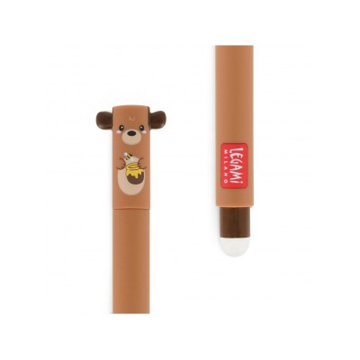 ΣΤΥΛΟ GEL 0.7mm ΜΕ ΓΟΜΑ LEGAMI TEDDY BEAR ΚΟΚΚΙΝΟ ΜΕΛΑΝΙ