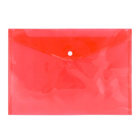 ΦΑΚΕΛΟΣ PP ΜΕ ΚΟΥΜΠΙ BLACKRED Α4 32Χ23.5cm TRANSPARENT KOKKINO